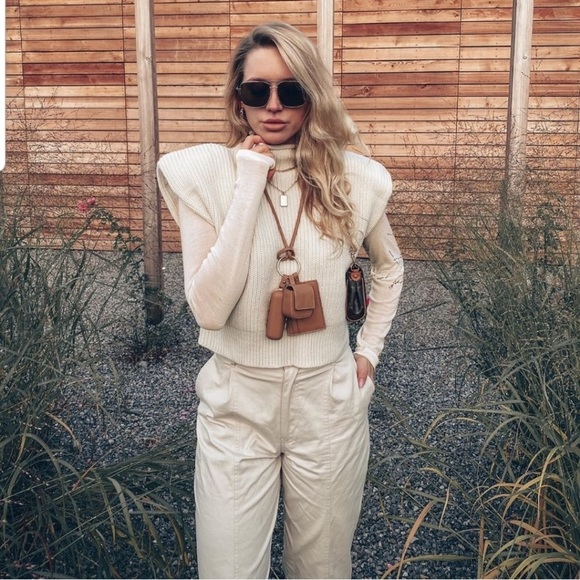 NWT Zara shoulder pad knit top - Picture 11 of 16